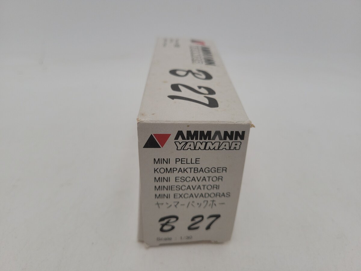 CEF 274 1:30 Scale Yanmar Ammann B27 Compact Excavator Die Cast EX/Box