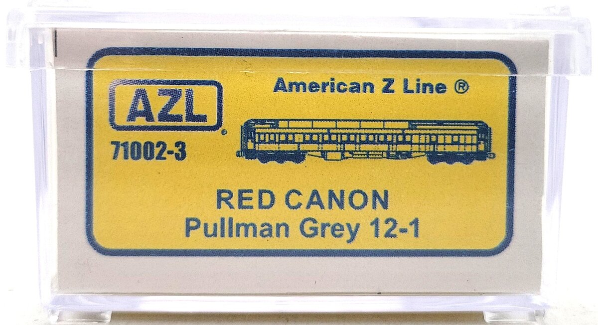 American Z-Line 71002-3 Red Canyon Pullman Grey 12-1 Coach Car LN/Box