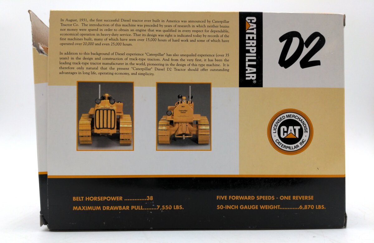 SpecCast 2003 1:16 Scale D2 CAT Track-Type Tractor NIB
