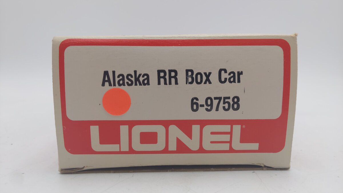 Lionel 6-9758 O Gauge Alaska Railroad Boxcar EX/Box