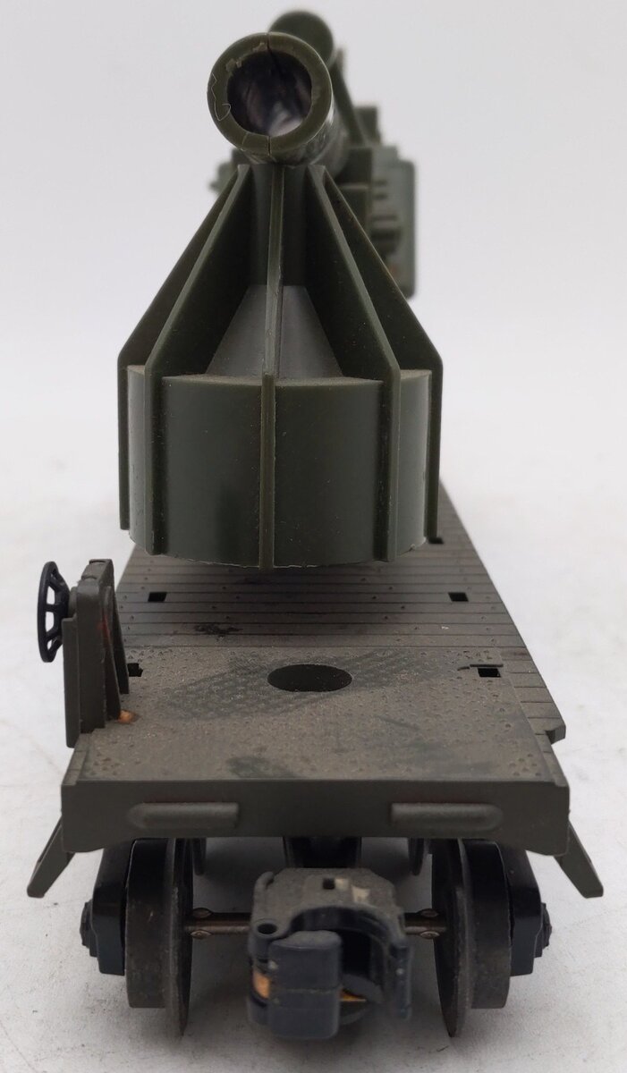 Lionel 6651 Vintage O USMC Olive Drab Cannon Car VG