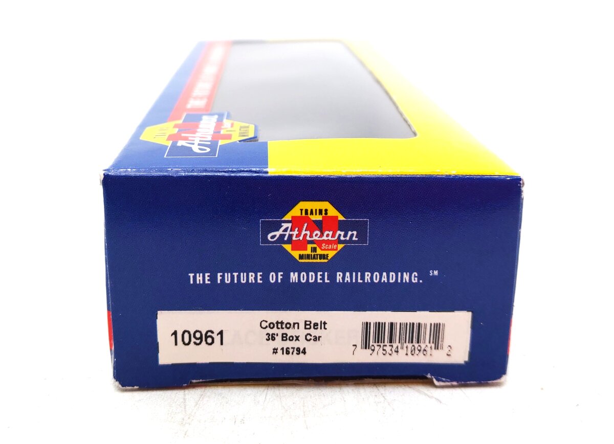 Athearn 10961 N Scale Cotton Belt 36' Box Car #16794 NIB
