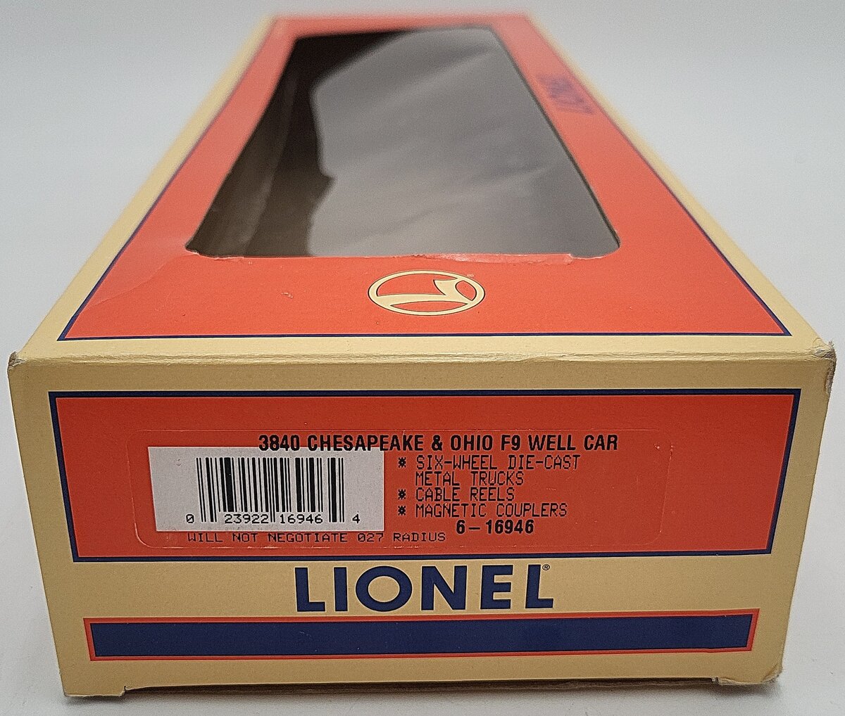 Lionel 6-16946 O Gauge Chesapeake & Ohio F9 Well Car #3840 EX/Box