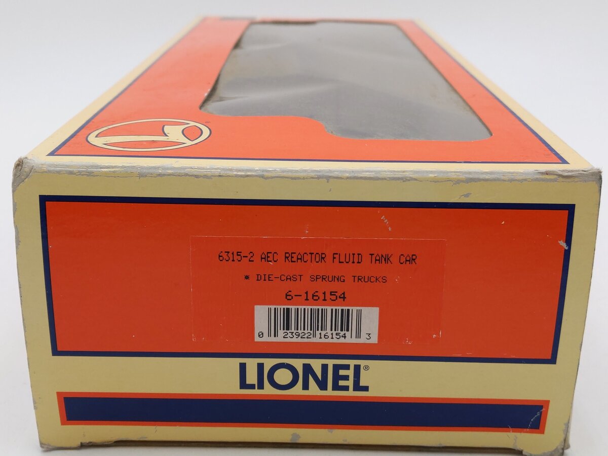 Lionel 6-16154 O Gauge AEC Reactor Fluid Tank Car #6515-2 (Purple) EX/Box