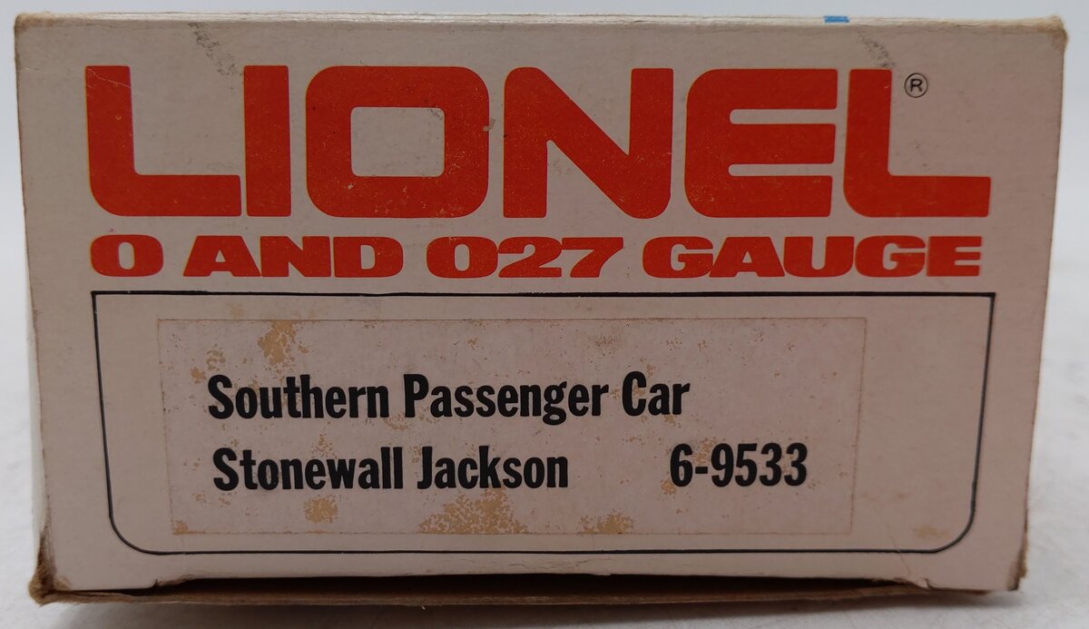 Lionel 6-9533 O Gauge Southern "Stonewall Jackson" Crescent Passenger Car #9533 EX/Box