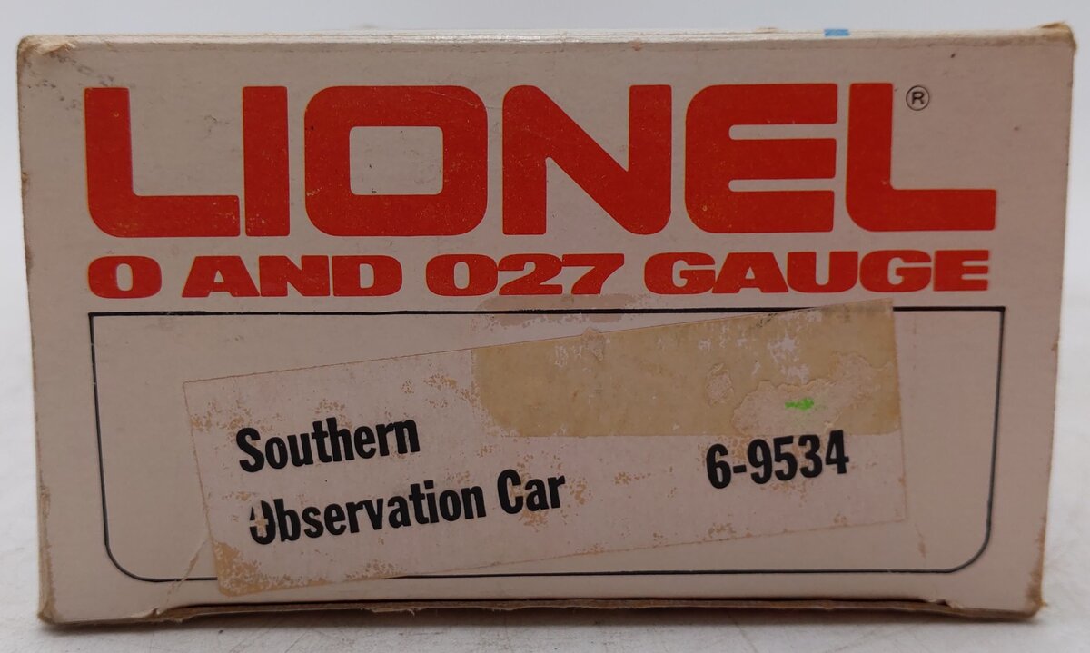 Lionel 6-9534 O Gauge Southern Crescent "Robert E. Lee" Observation Car #9534 EX/Box