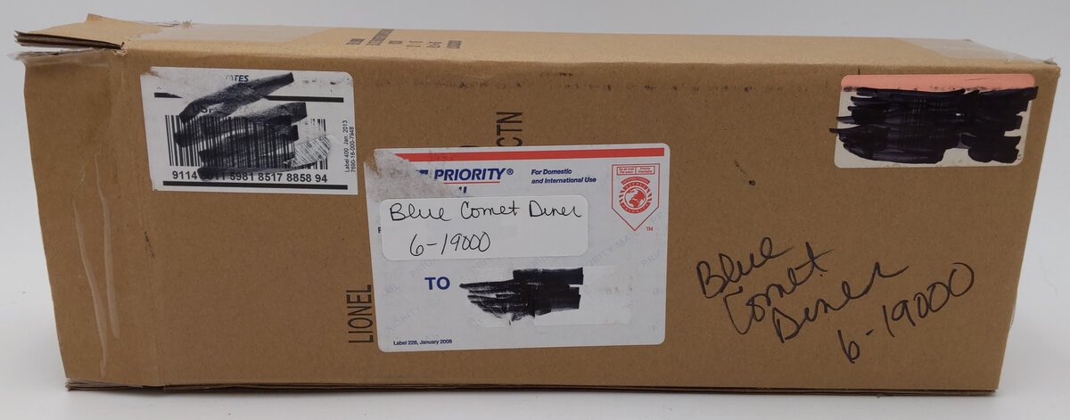 Lionel 6-19000 O Gauge Blue Comet "Giacobini" Dining Car EX