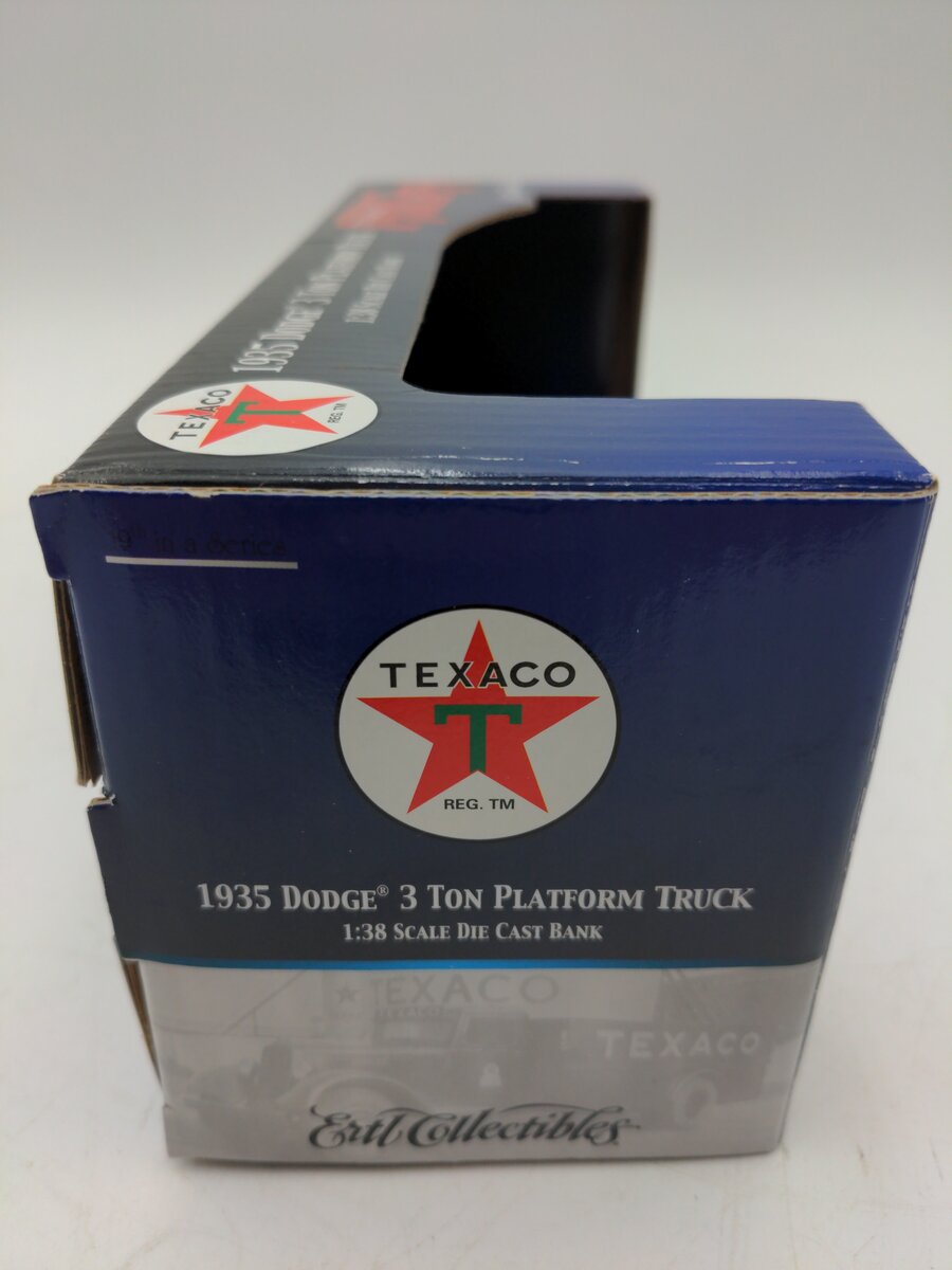 Ertl 20908P 1:38 2002 Texaco #19 1935 Dodge 3-Ton Truck Coin Bank LN/Box