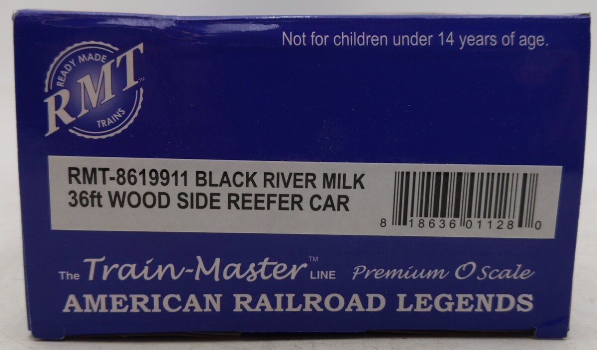 RMT 86199-11 O Black River Milk Woodside Reefer #2404 EX/Box