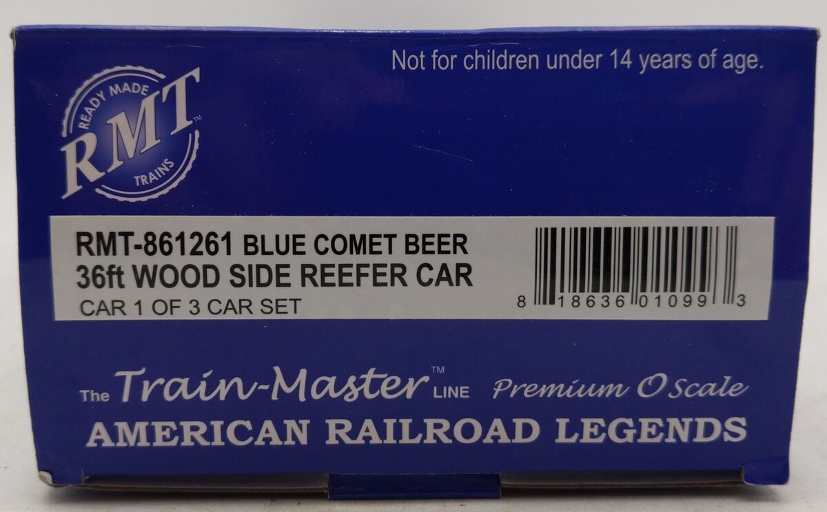 RMT 861261 O Blue Comet Ale Woodside Reefer Car LN/Box