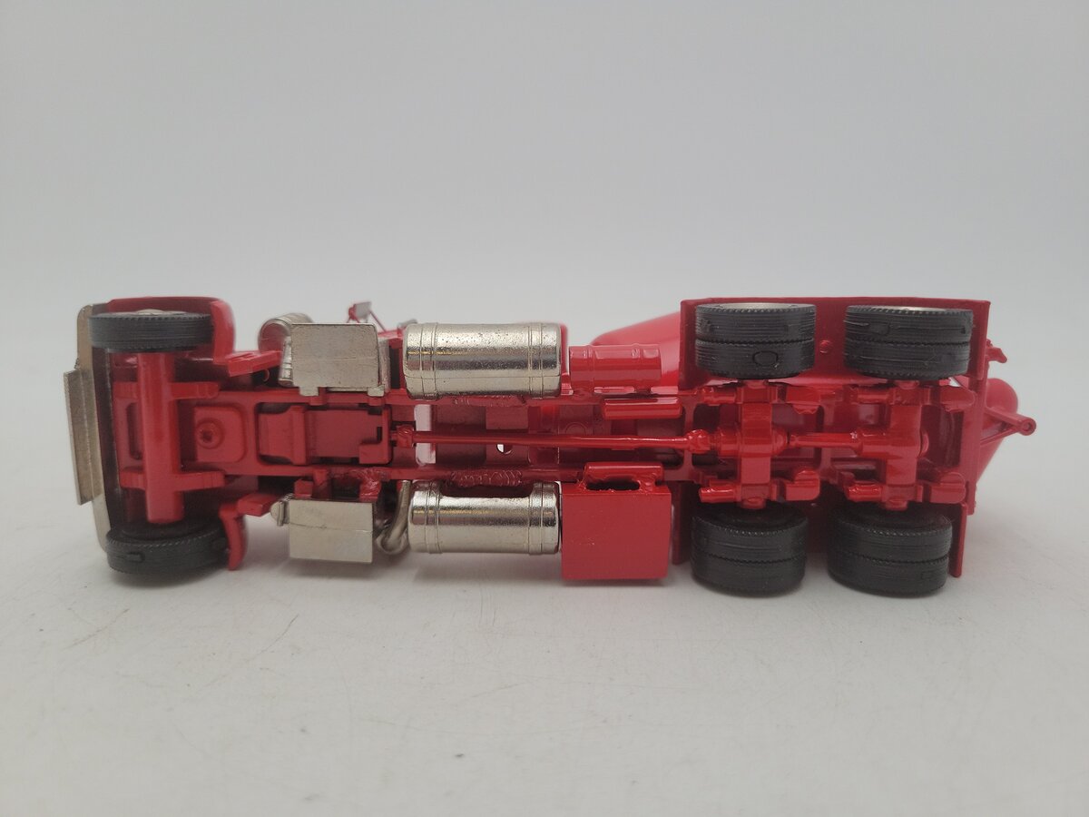 Acme 0155 Red Cement Mixer Truck Die Cast and Rubber Wheels VG