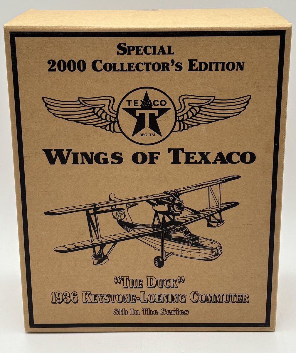 Ertl 19813 Wings of Texaco "The Duck" 1936 Keystone-Loening Commuter Coin Bank LN/Box