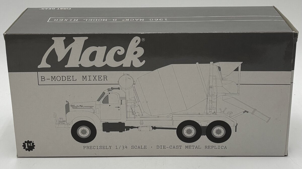 First Gear 19-2741 1:34 Scale Diecast 1960 Mack B-Model Mixer Truck LN/Box