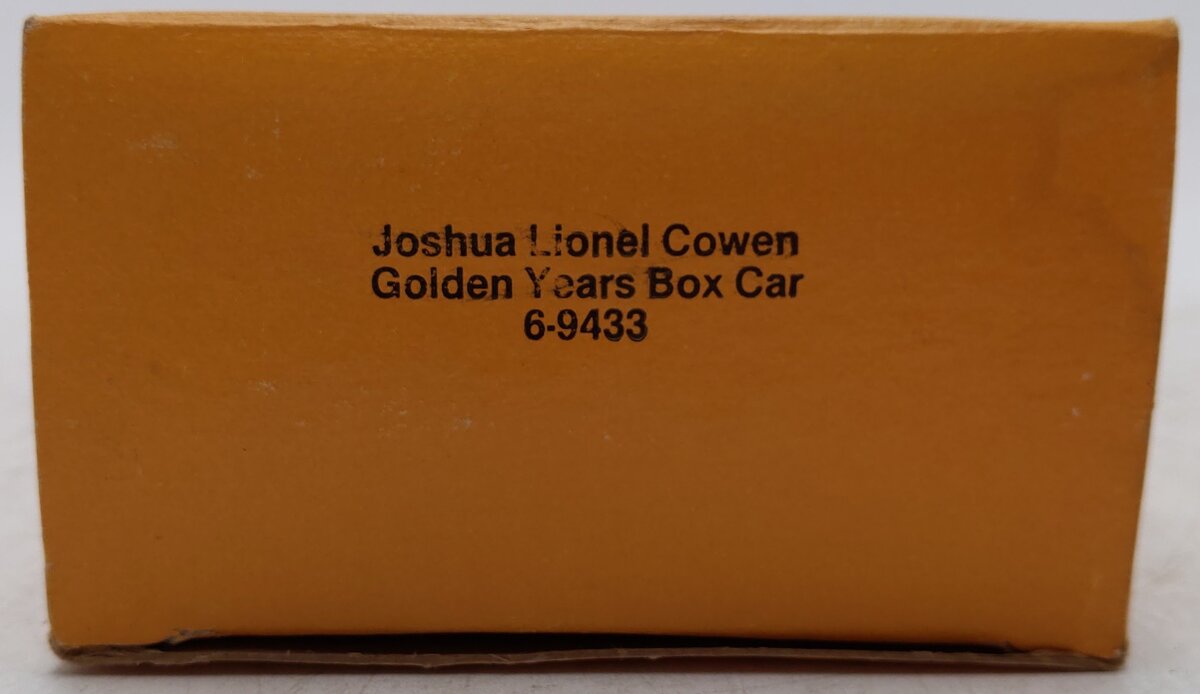 Lionel 6-9433 O Gauge Joshua Lionel Cowen Golden Years Boxcar EX/Box
