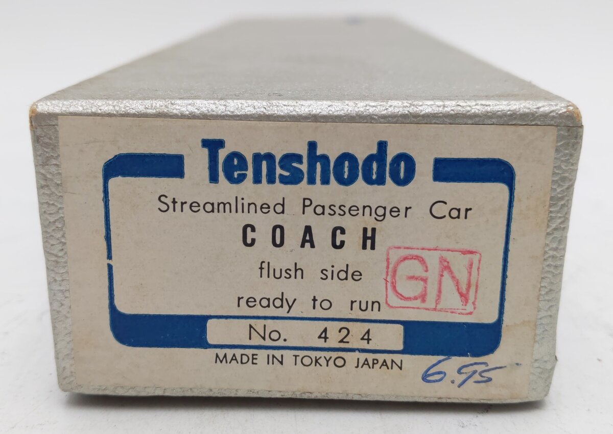 Tenshodo 424 HO Scale Brass Great Northern Passenger Coach Car VG/Box