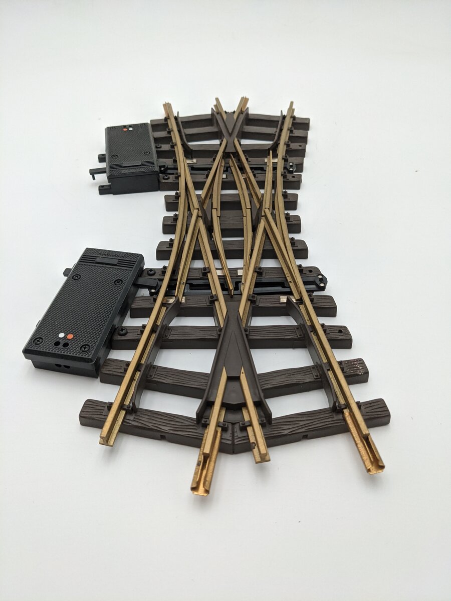 LGB 1226 G Gauge Electric Double Slip Switch Turnout Track with Switch Motor EX