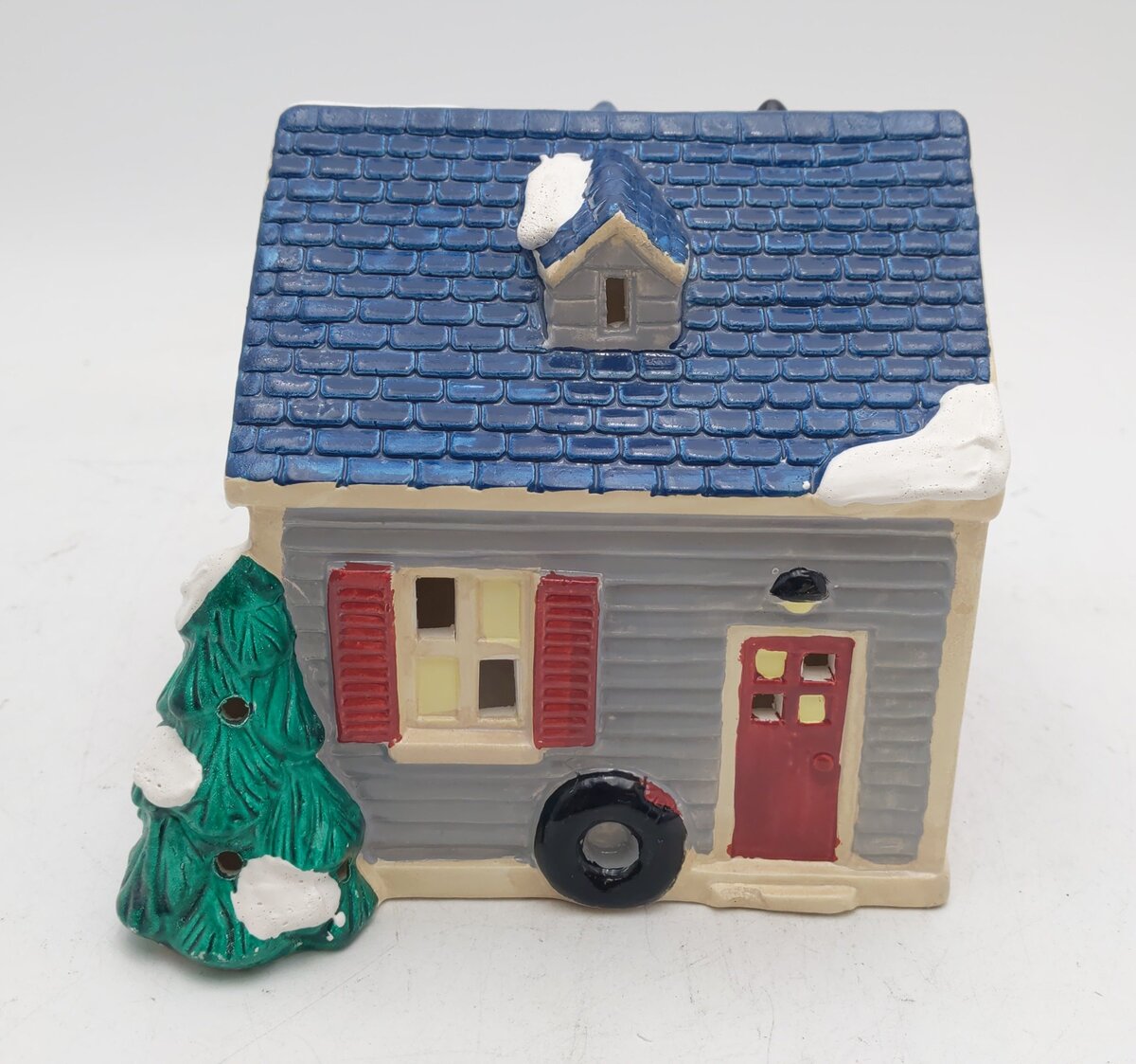 Dept 56 5125-0 Snow Village "Single Car Garage" Hand Painted Ceramic Building EX/Box