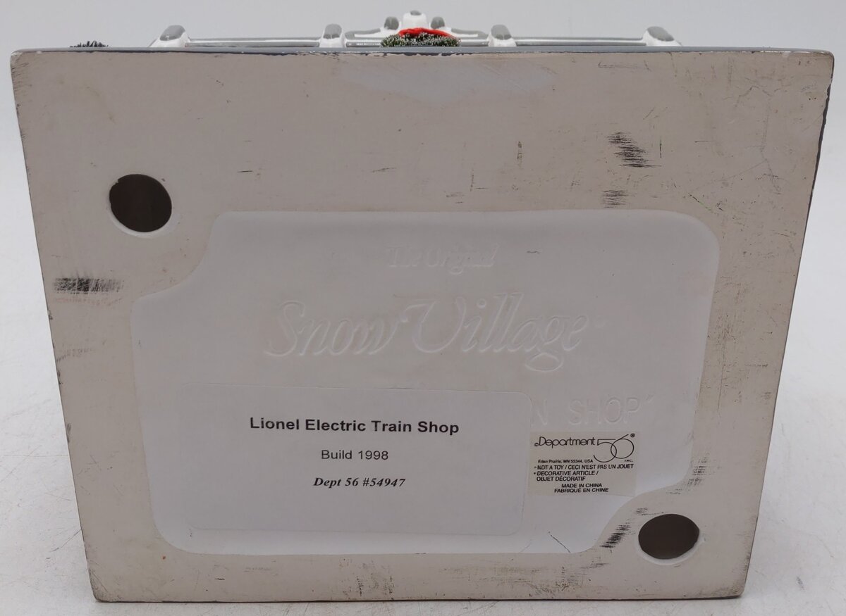 Dept 56 54947 The Original Snow Village Lionel Electric Train Shop EX