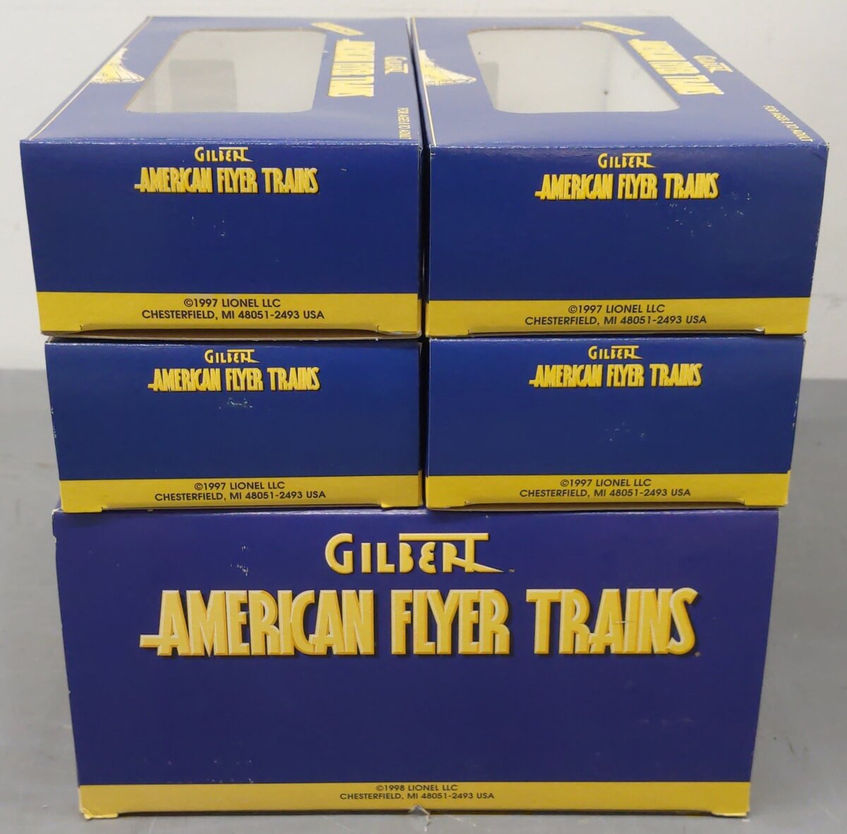 American Flyer 6-48613 S Bessemer & Lake Erie 3-Bay Hopper Set (Set of 4) EX/Box