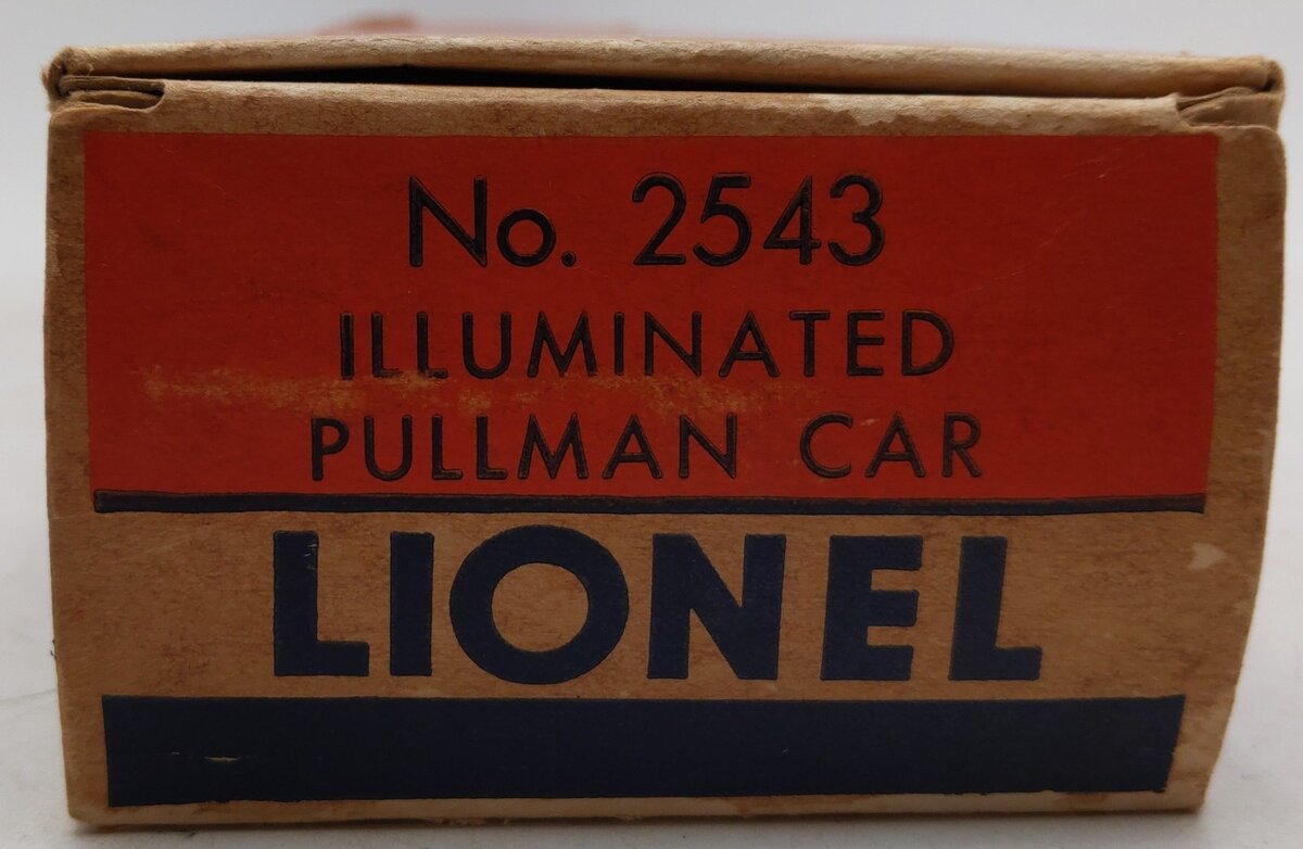 Lionel 2543 Vintage O Gauge Pennsylvania Aluminum "William Penn" Pullman Car VG/Box