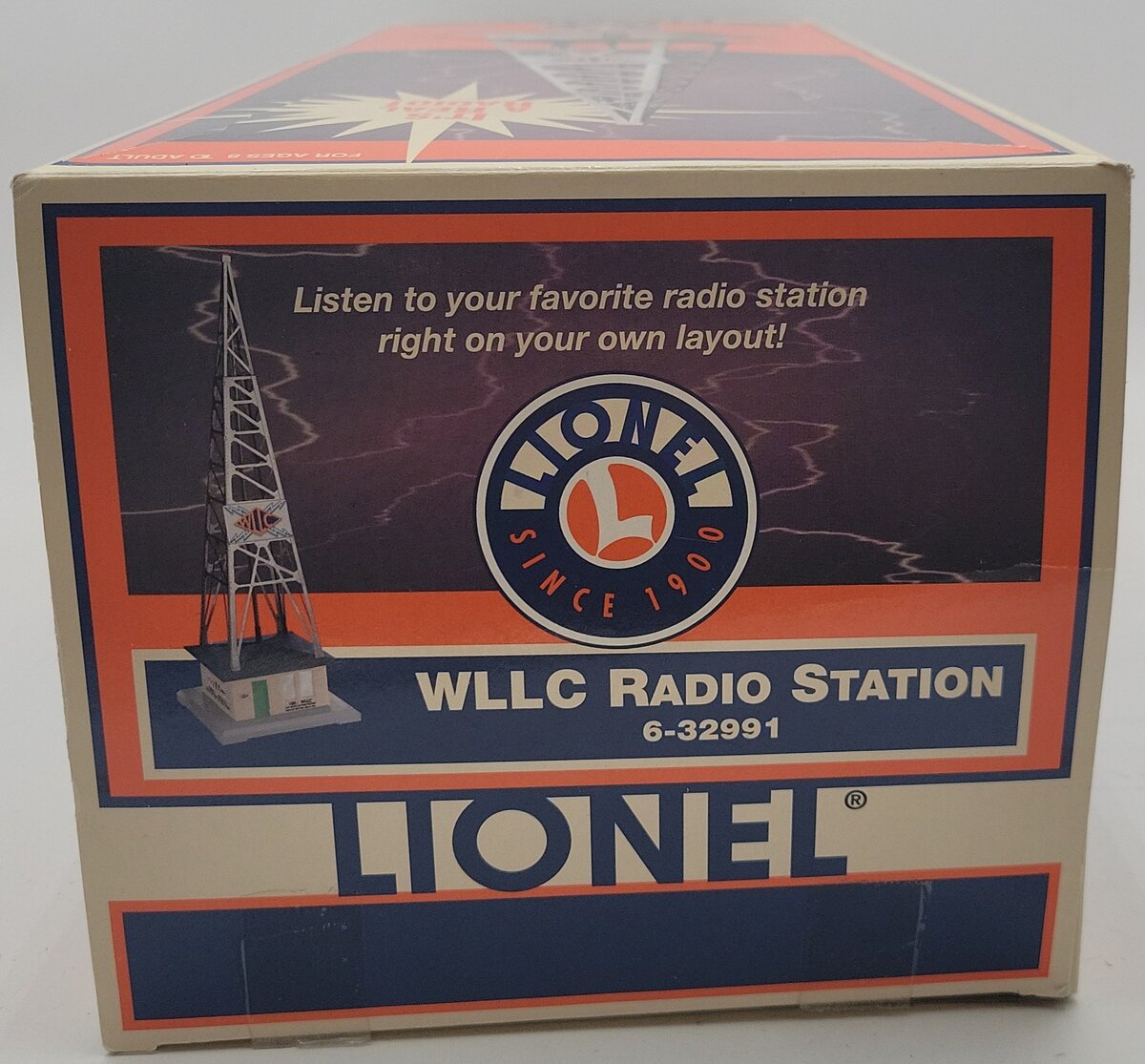 Lionel 6-32991 O Gauge WLLC Radio Station Tower EX/Box