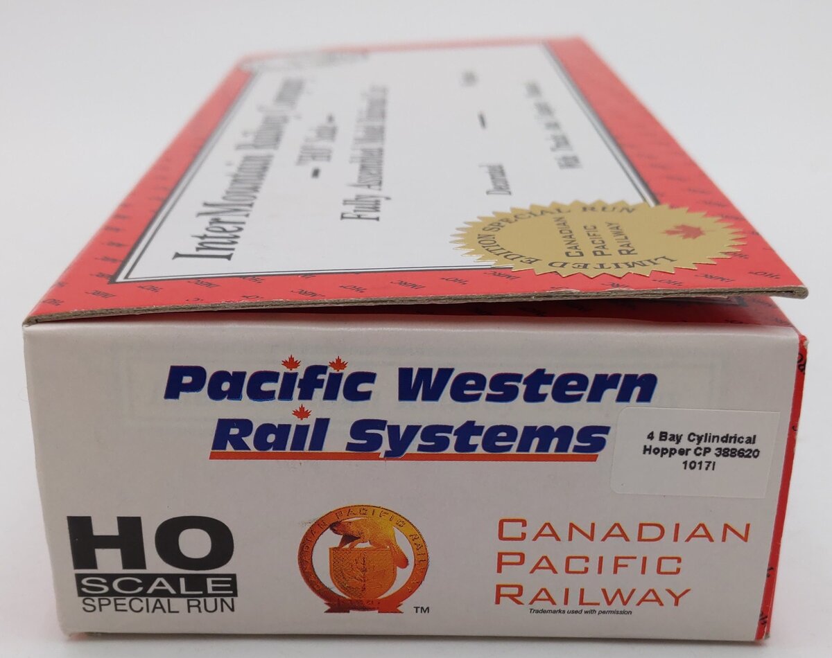 InterMoutain 1017I Canadian Pacific 4-Bay Cylindrical Hopper #388620 EX/Box