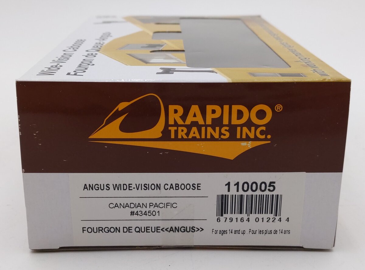 Rapido Trains 110005 HO Canadian Pacific Wide-Vision Caboose #434501 EX/Box