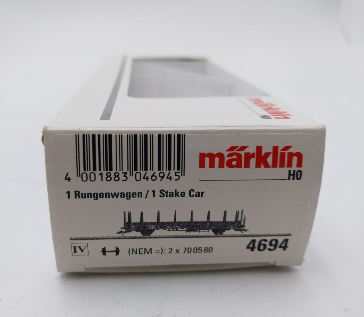 Marklin 4694 HO Scale DB Flatcar w/Brakeman's Platform LN/Box