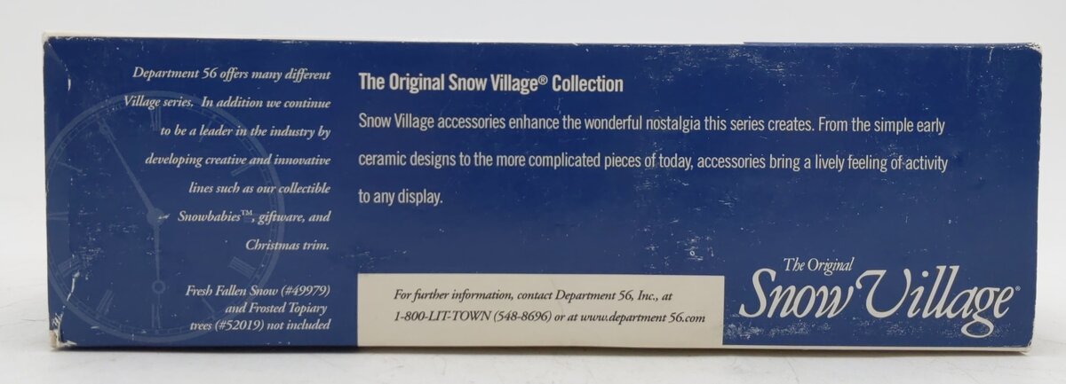 Dept 56 54954 The Snow Village "Fun At The Firehouse" Ceramic Figures (Set Of 2) EX/Box