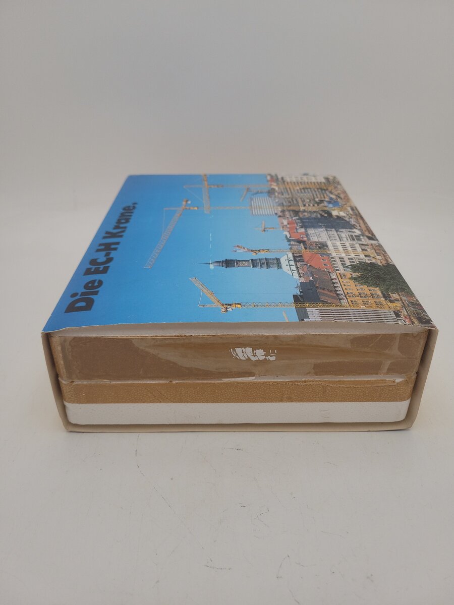 Conrad 1:87 Scale Diecast Yellow Liebherr Tower Crane EC-H Krane Die Cast Model EX/Box