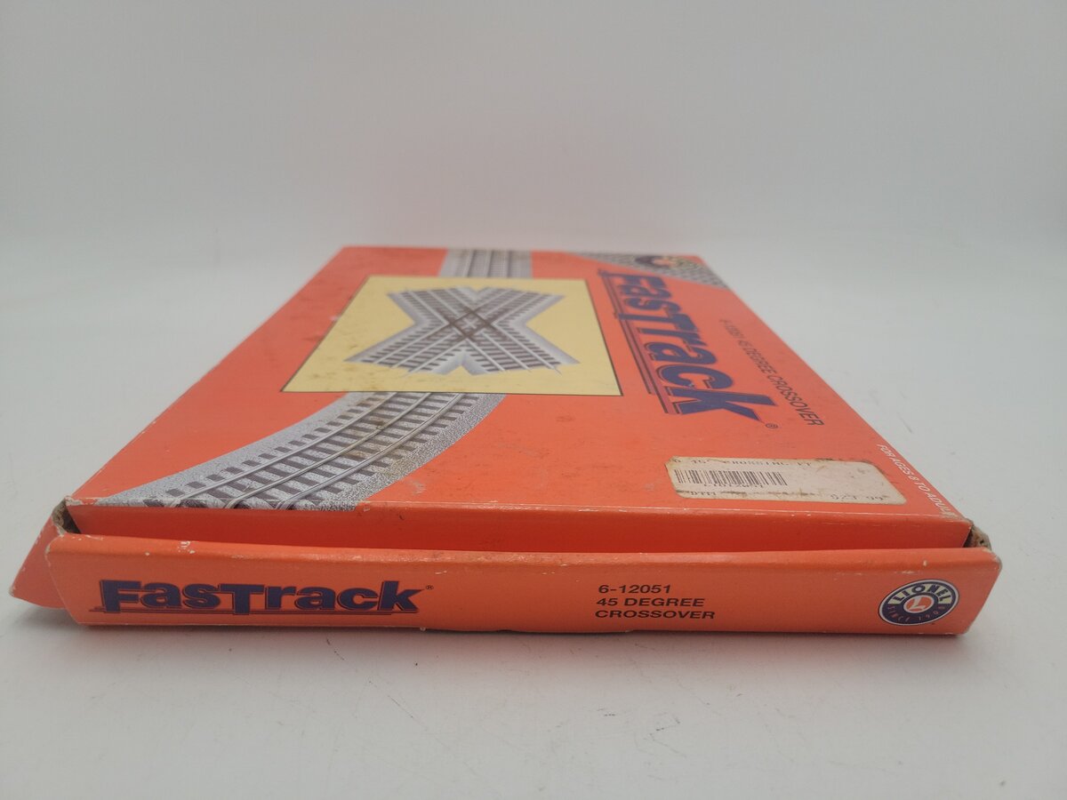 Lionel 6-12051 O Gauge FasTrack 45 Degree Crossover EX/Box