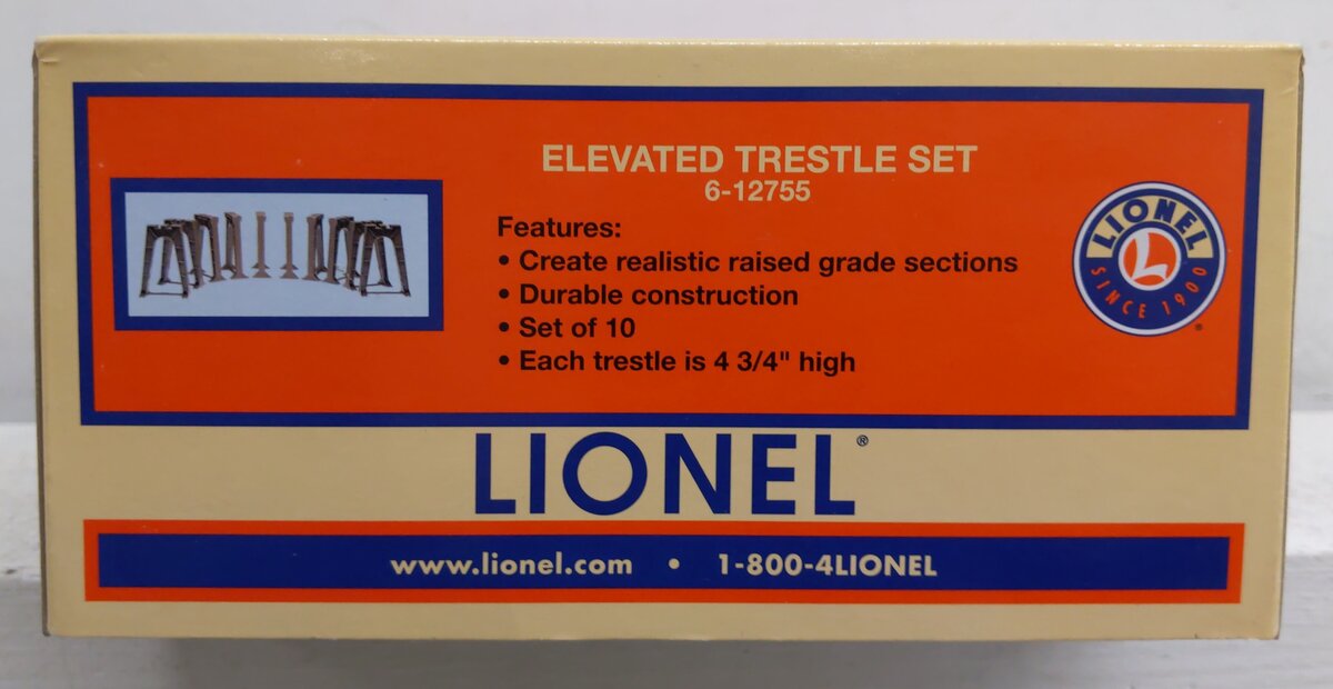 Lionel 6-12755 "O" & "O27" Gauge Elevated Trestle Set VG/Box