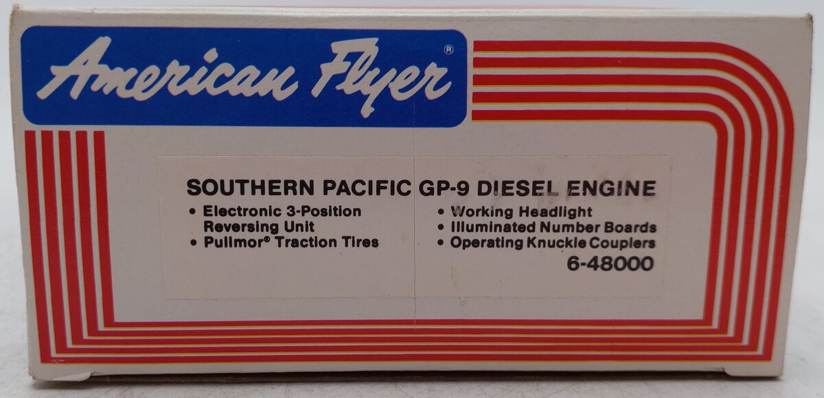 American Flyer 6-48000 S Southern Pacific GP-9 Powered Diesel Locomotive #8000 EX/Box