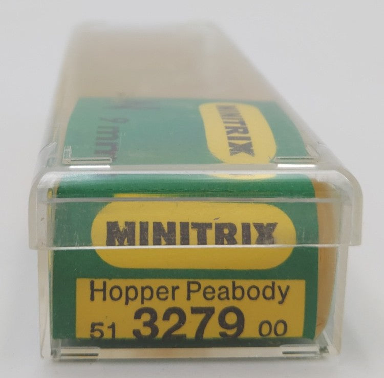 Minitrix 3279 N Scale Peabody Short Line Hopper Car #6671 LN/Box