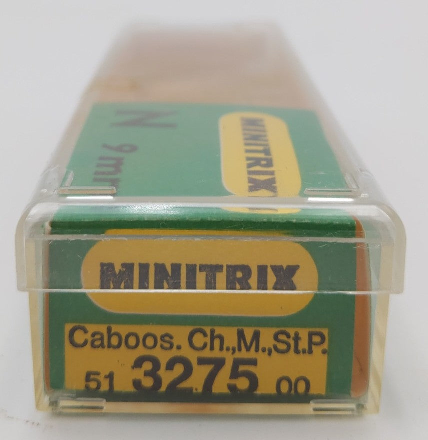Minitrix 3275 N Scale Milwaukee & St. Paul Caboose # 01601 LN/Box