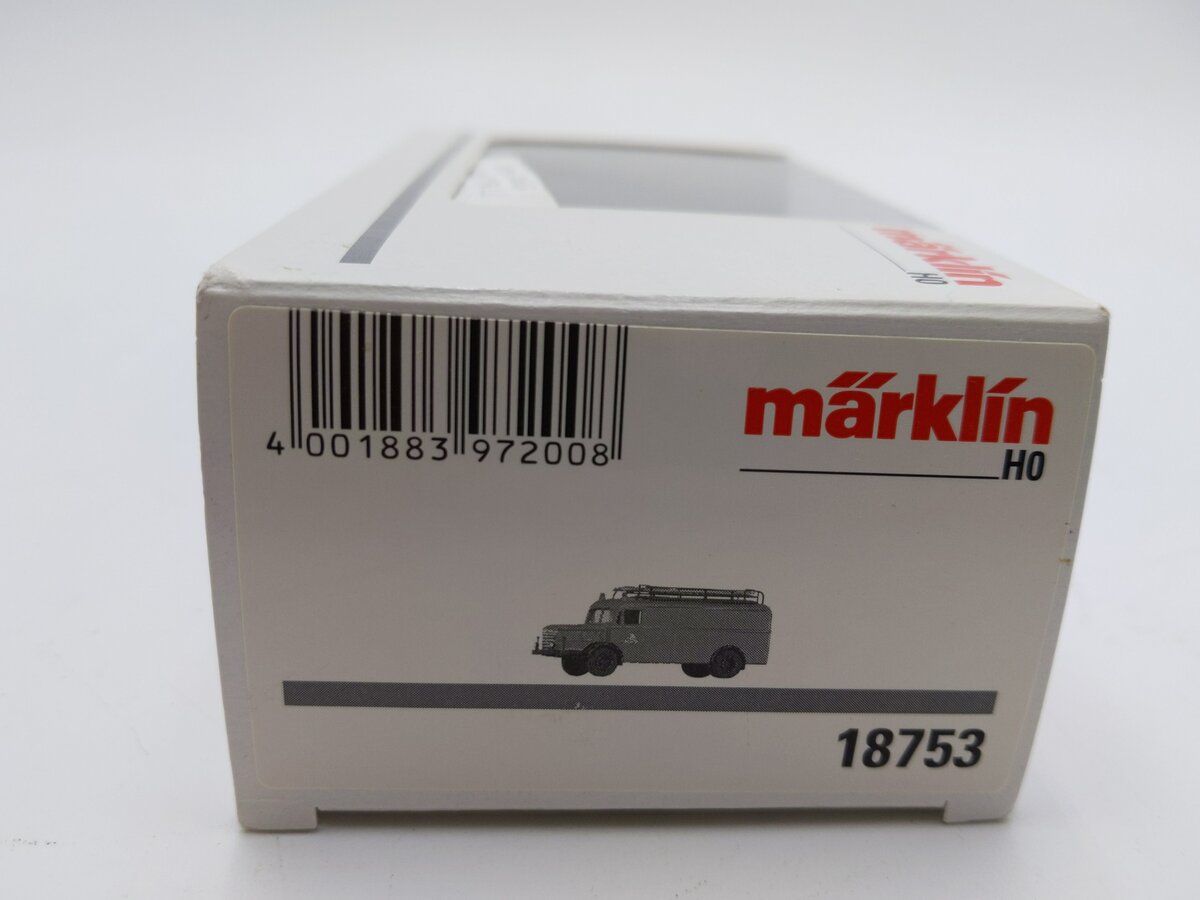 Marklin 18753 HO Scale Fire Truck Car LN/Box