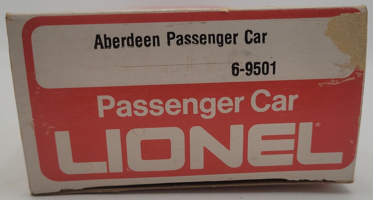 Lionel 6-9501 O Gauge Milwaukee Road Aberdeen Passenger Car EX/Box