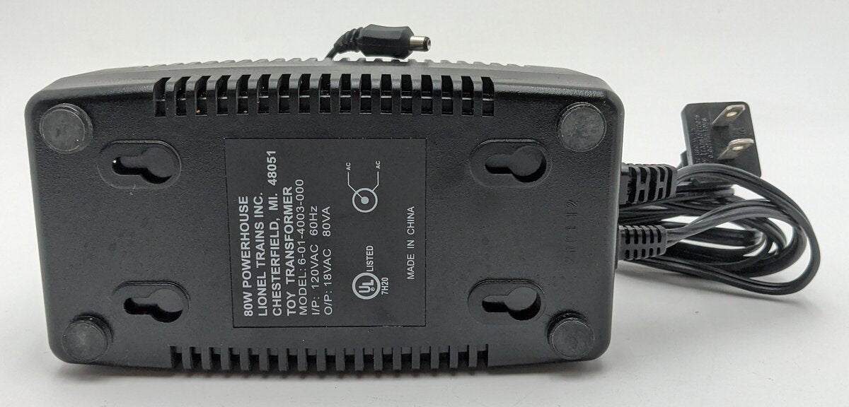 Lionel 6-01-4003-000 80W PH-1 Powerhouse Toy Transformer Power Supply EX