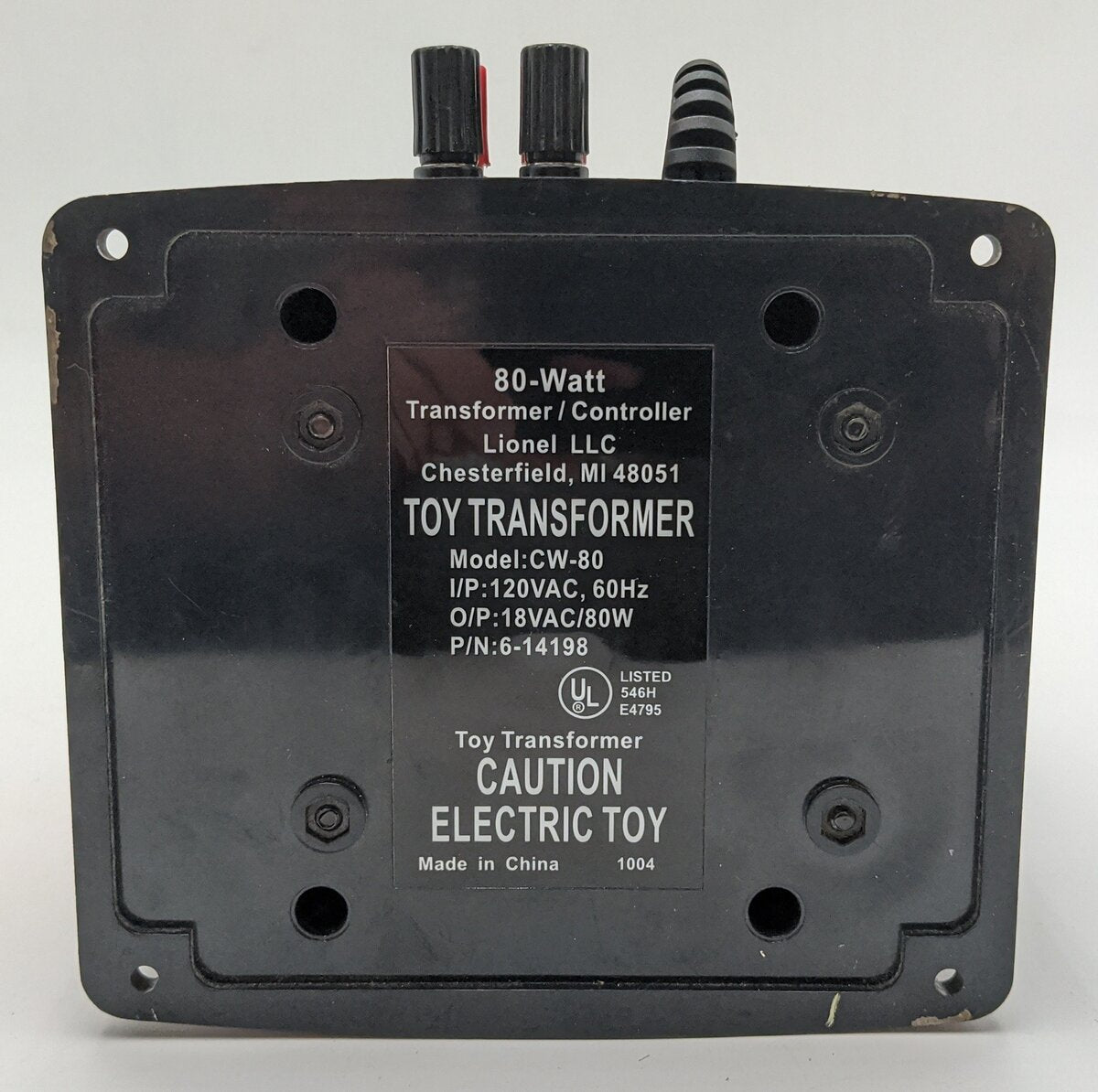 Lionel CW-80 80 Watt Transformer EX