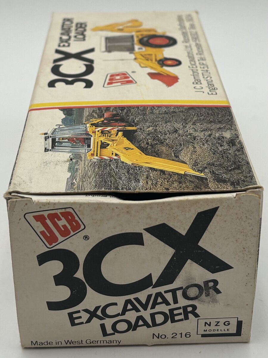 NZG 216 1:35 DieCast JCB 3CX Excavator Loader EX/Box