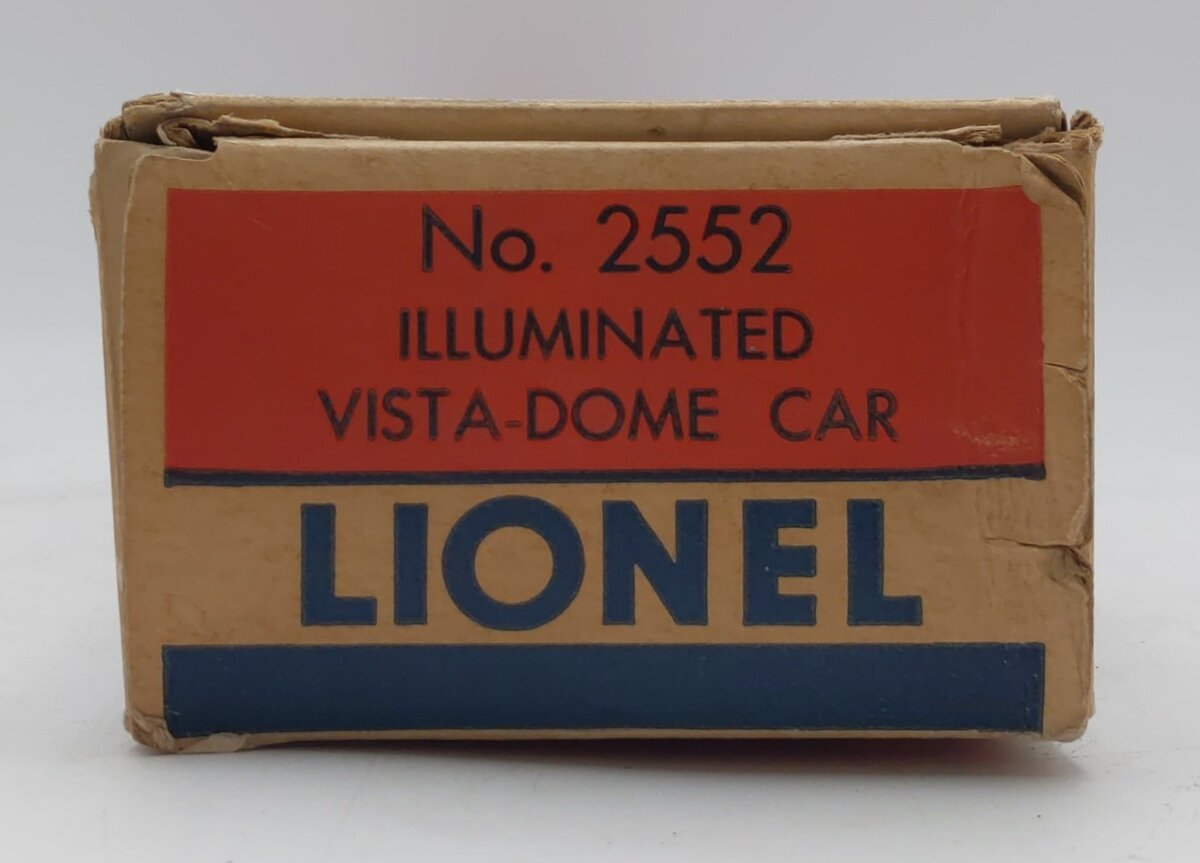 Lionel 2552 Vintage O Canadian Pacific Skyline 500 Aluminum Vista Dome Car EX/Box