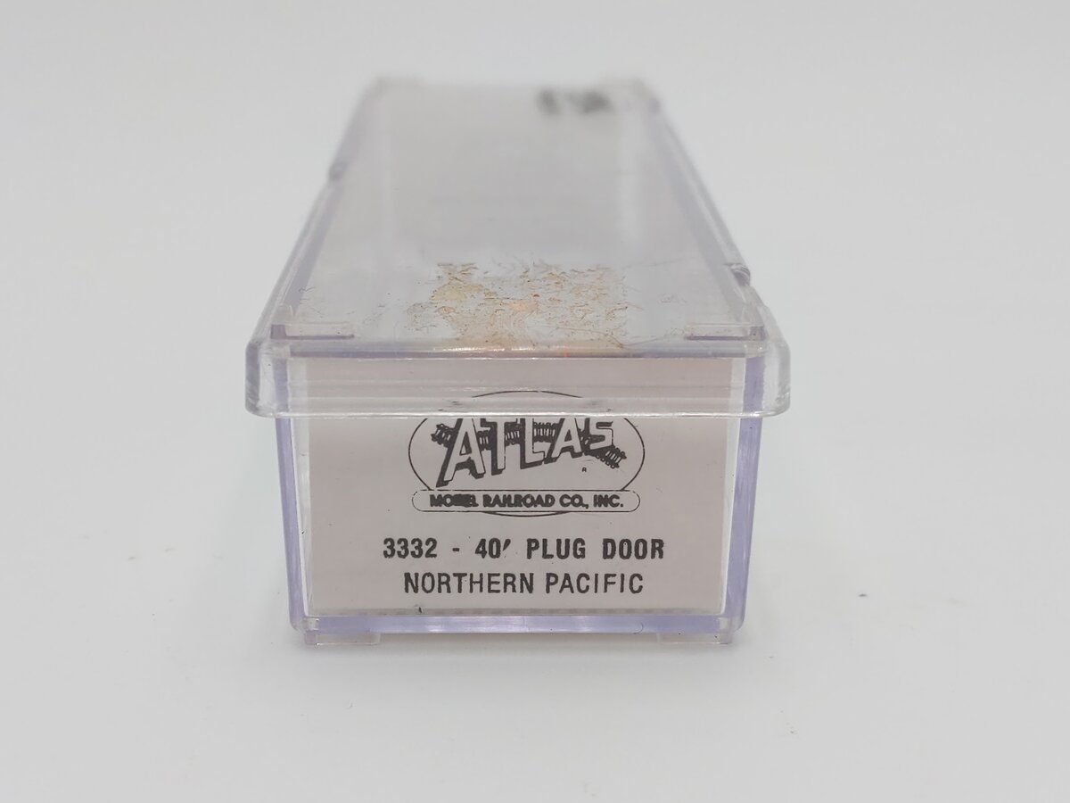 Atlas 3332 N Scale Northern Pacific 40' Plug Door Box Car EX/Box