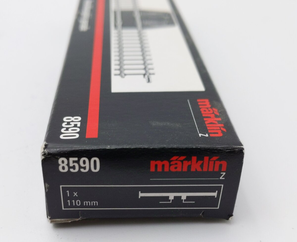 Marklin 8590 Z Scale Mini-Club 4-3/8" Straight Feeder Track LN/Box
