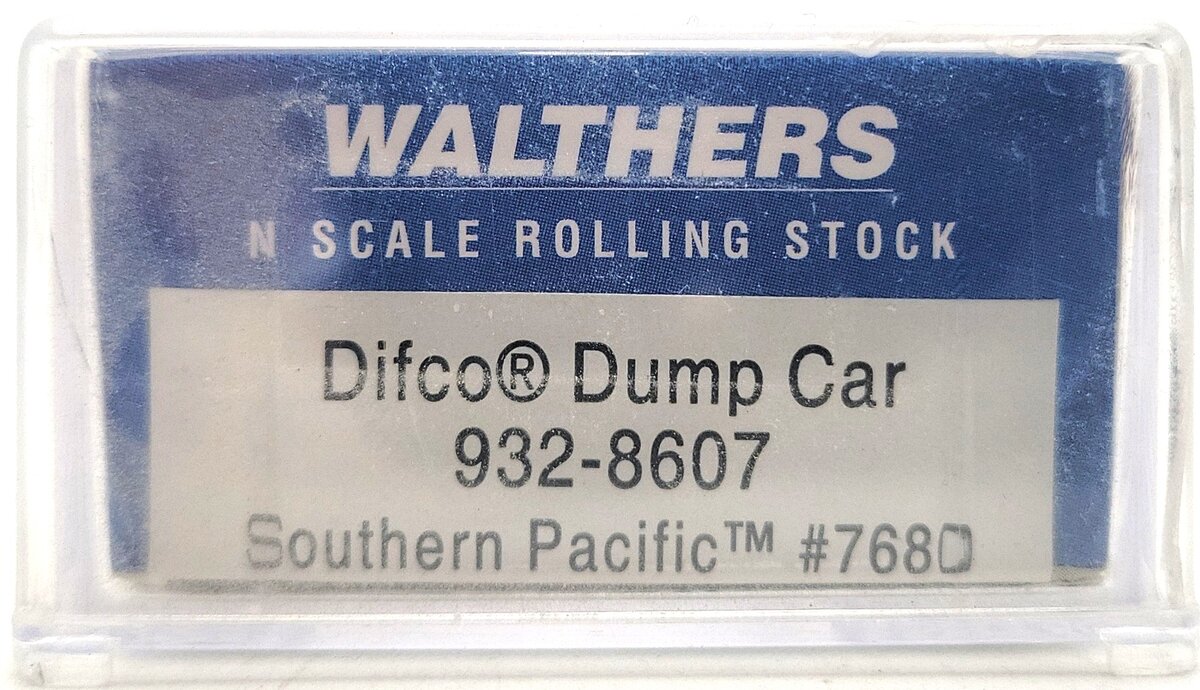 Walthers 932-8607 N Scale Southern Pacific Difco Dump Car #7680 LN/Box