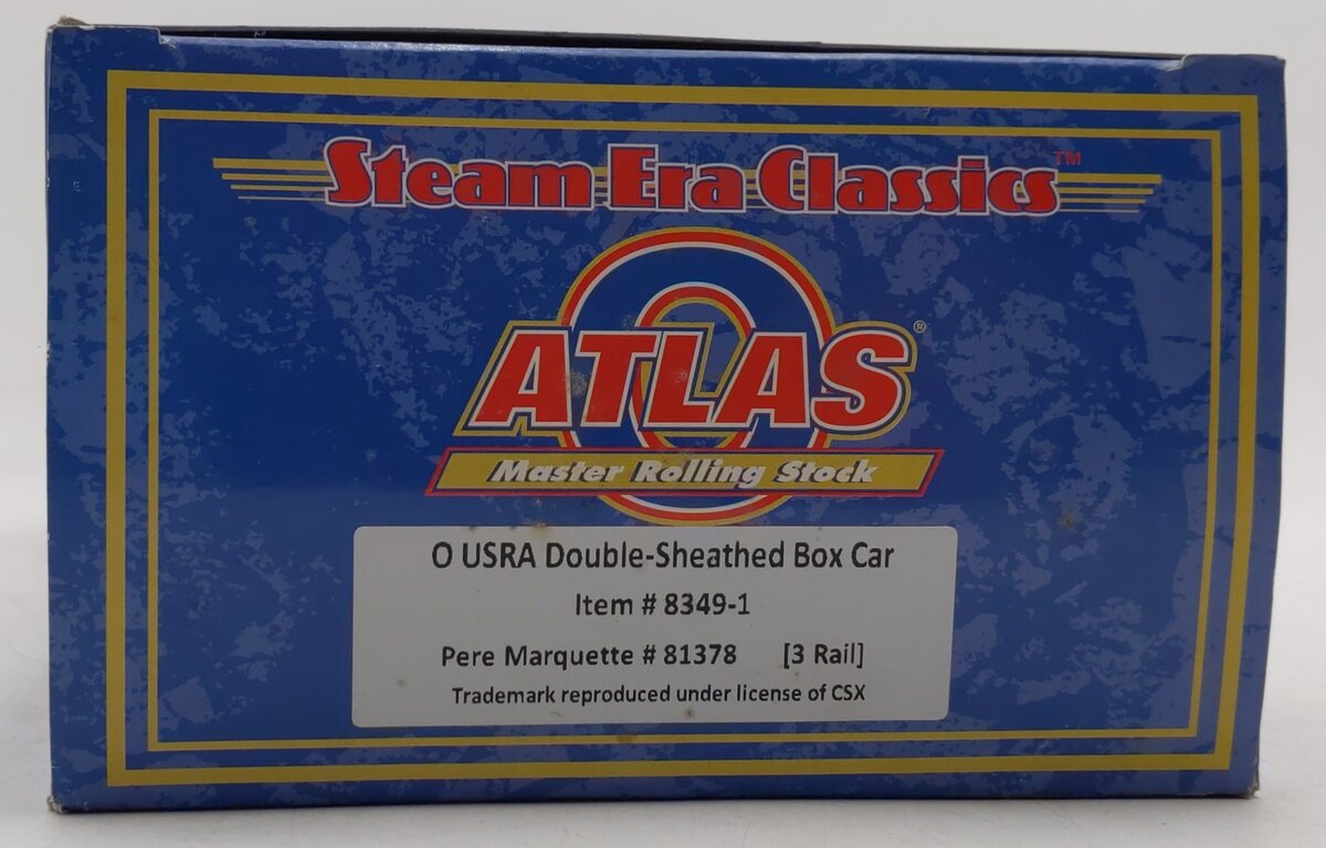 Atlas 8349-1 Pere Marquette USRA Double-Sheathed Boxcar #81378 (3Rail) EX/Box