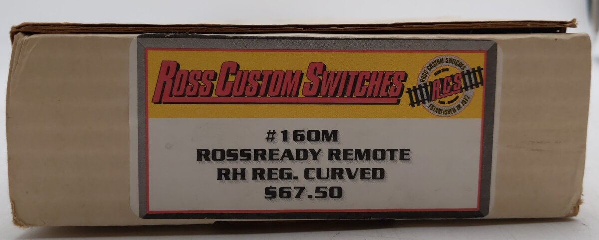 Ross 160M Right Hand Curved Switch Turnout with DZ-1000 EX/Box