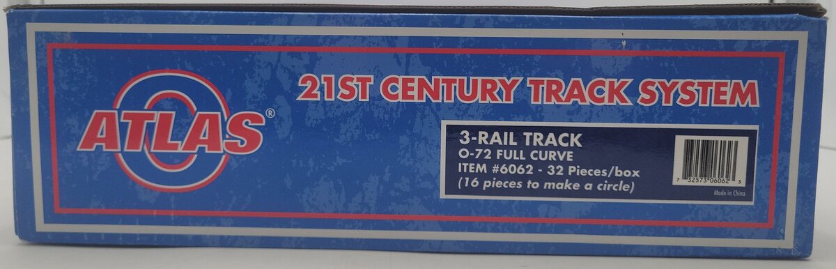 Atlas 6062 O72 Full Curve Track Sections (16) EX/Box