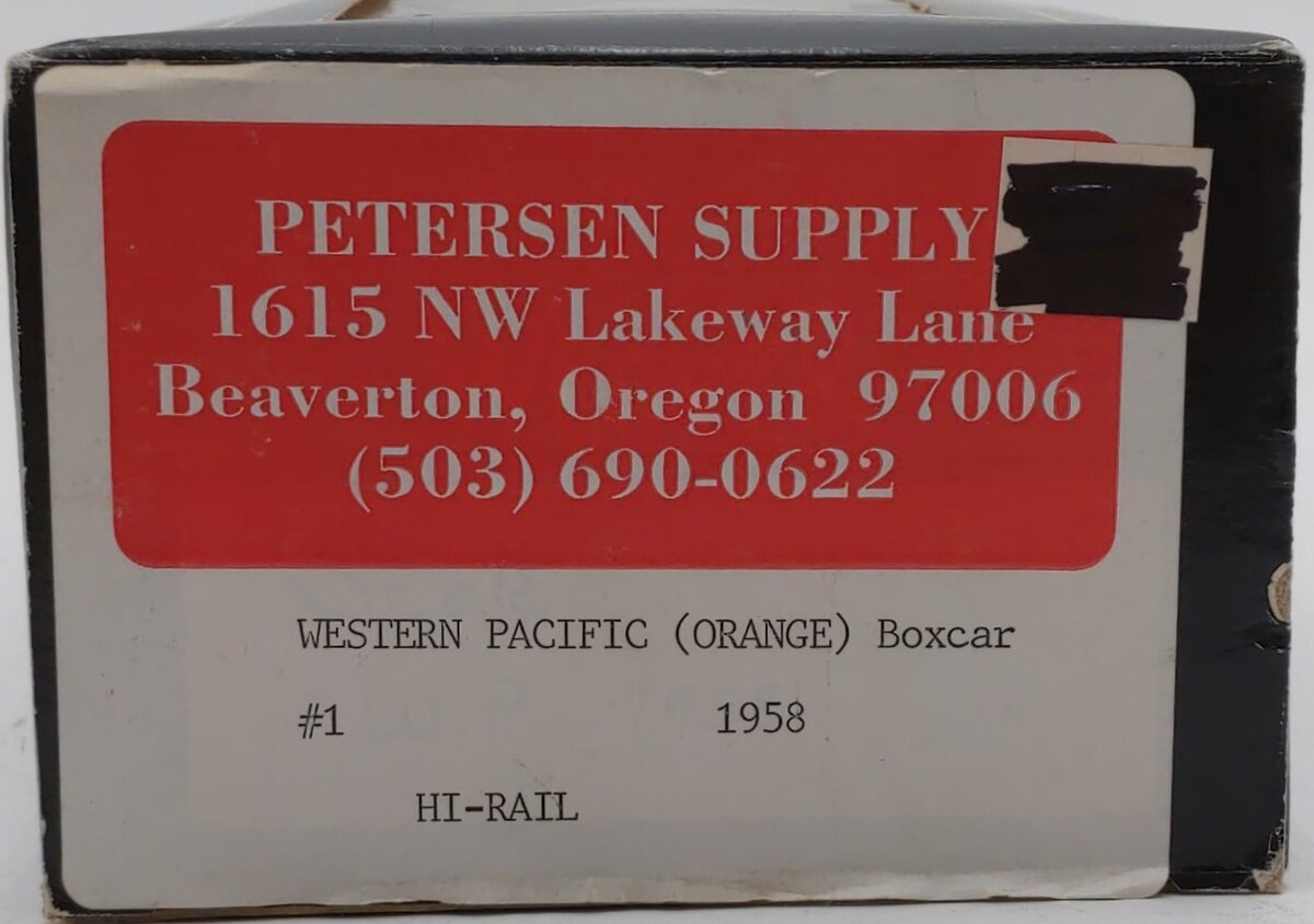 Weaver 1958 Western Pacific (Orange) Boxcar EX/Box
