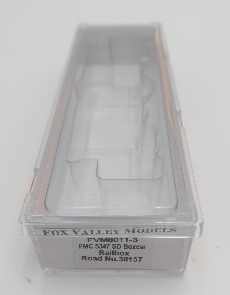 Fox Valley Models 8011-3 N Scale FMC SD Railbox Boxcar #38157 LN/Box