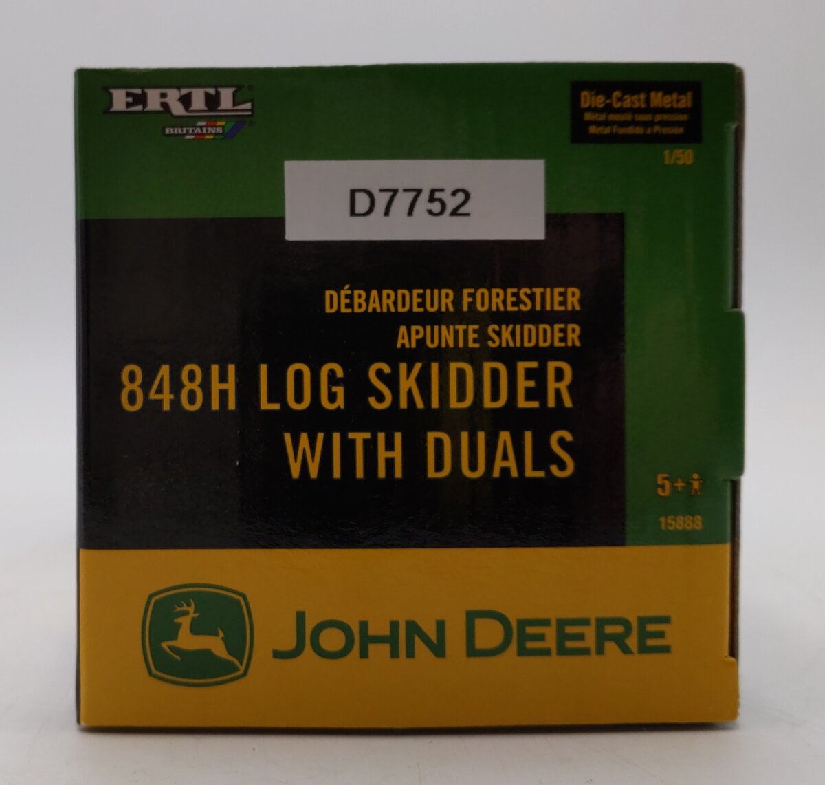 Ertl 1:50 Scale Diecast John Deere 848H Log Skidder With Duals Model #15888 LN/Box
